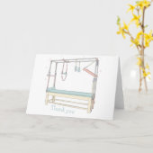 Carte Pilates Tower Cadillac Thank you (Fleur jaune)