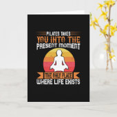 Carte Pilates Vous Emmène Là Où La Vie Existe (Fleur jaune)