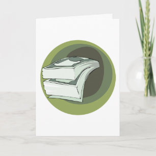 Carte Pile d'argent en espèces dos verts
