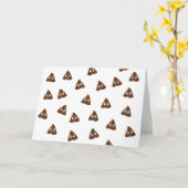 Carte Pile de Poo emoji souriants poops (Fleur jaune)