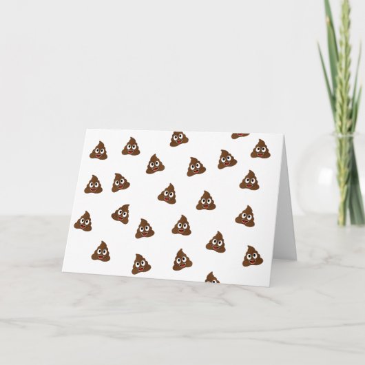 Carte Pile de Poo emoji souriants poops (Devant)