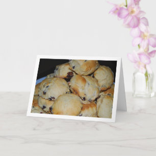 Carte Pile de Raisin Scones sur plaque