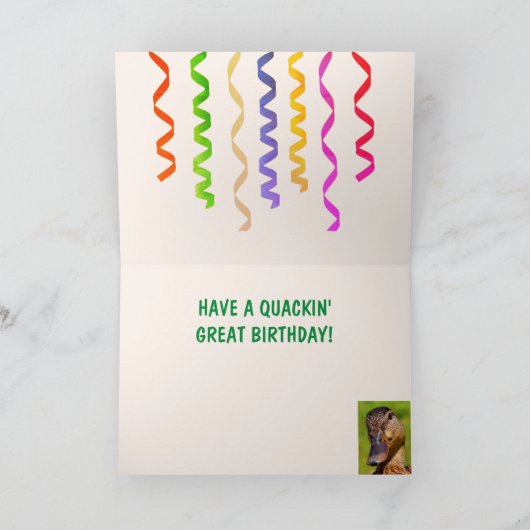 Carte Pile O'Ducks Anniversaire (Intérieur)