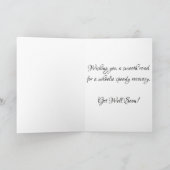 Carte "Piles de pneus" Meilleurs Vœux de rétablissement (Intérieur)