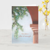 Carte Pilier de force Tu es mon Merci de héros (Fleur jaune)