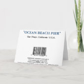 CARTE PILIER DE PLAGE D'OCÉAN (Dos)