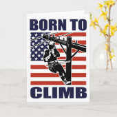 Carte pilote américain électricien réparateur pôle (Fleur jaune)