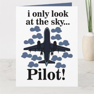 Carte Pilote Avion Je Ne Regarde Que Le Ciel Pilote