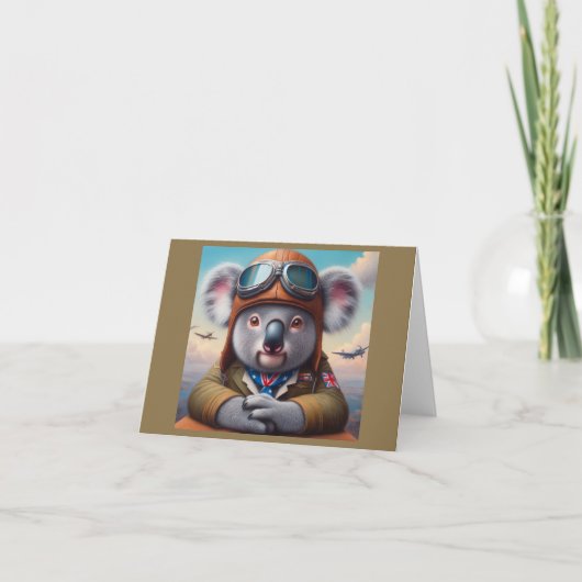 Carte Pilote d'avion Koala (Devant)