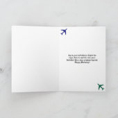 Carte Pilote de chat d'anniversaire Aviateur Cool Drôle (Intérieur)