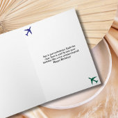 Carte Pilote de chat d'anniversaire Aviateur Cool Drôle