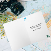 Carte Pilote de chat et avion, Cool Funny Aviation Anniv