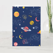 Carte Pilote de chat et OVNI, Espace extra-atmosphérique (Dos)