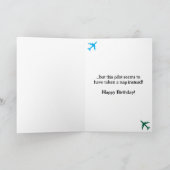 Carte Pilote de chien & Avion, Anniversaire d'aviation d (Intérieur)