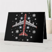 Carte Pilote de Noël avion (Devant)