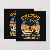 Carte Pilote de paramoteur Paramoteur (Devant / Derrière)