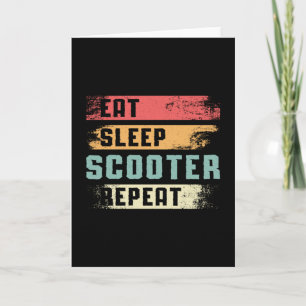 Carte Pilote de scooter E-Scooter Escooter Stunt Vintage