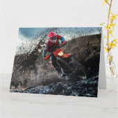 Carte Pilote de vélo droit jetez l'oreiller (Fleur jaune)