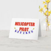 CARTE PILOTE HÉLICOPTÈRE RETRAITÉ (Fleur jaune)