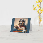 Carte Pilote Sloth Racecar (Fleur jaune)