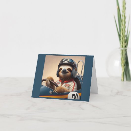 Carte Pilote Sloth Racecar (Devant)