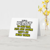 Carte Pilote...Supposons Que Je Ne Me Trompe Jamais (Fleur jaune)
