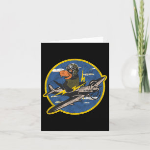 Carte Pilote Vintage de combat 2ème guerre mondiale en d