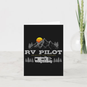 Carte Pilotes de camping-car Vintage Mountain Camping Ro
