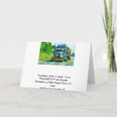 Carte PILOTES ET CAMIONS À CAMIONS BÉNÉFICIENT D'UNE Car (Dos)