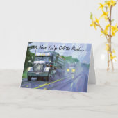 Carte PILOTES ET CAMIONS À CAMIONS BÉNÉFICIENT D'UNE Car (Fleur jaune)