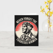 Carte Pilotes noirs rétro histoire des Noirs seconde gue (Fleur jaune)