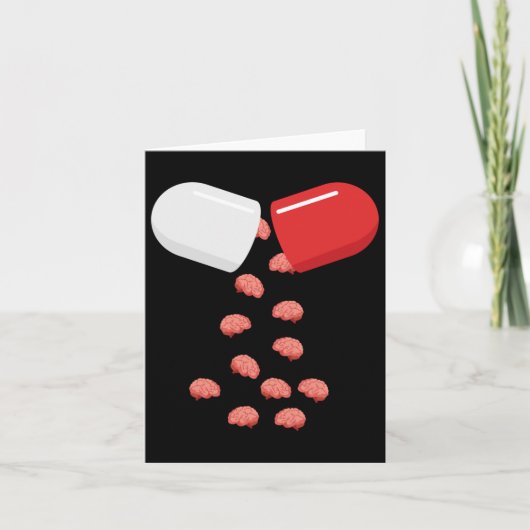 Carte Pilule cérébrale - Sticker Placebo (Devant)