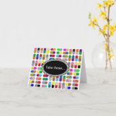 Carte Pilules colorées (Fleur jaune)