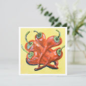 Carte Piments rouges chili (Debout devant)