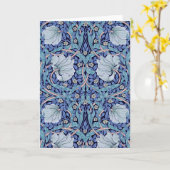 Carte Pimpernel Blue, William Morris (Fleur jaune)