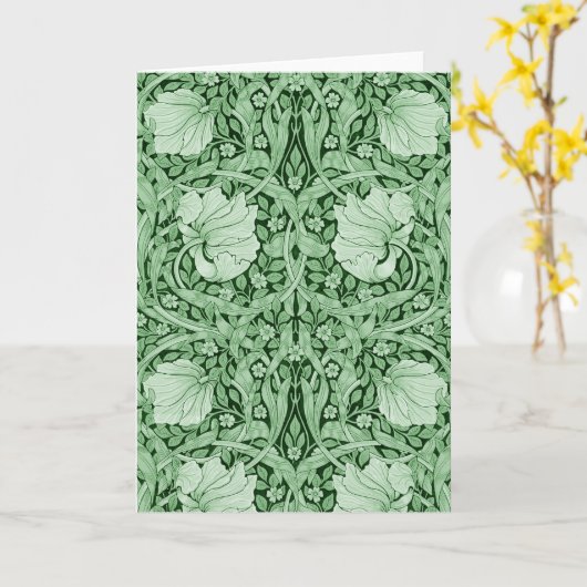 Carte Pimpernel Green, William Morris (Fleur jaune)