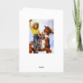 Carte Pin de cavalier de cow-girl (Dos)