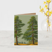 Carte Pin nordique Abstrait (Fleur jaune)