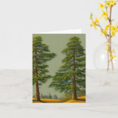 Carte Pin nordique Abstrait (Fleur jaune)