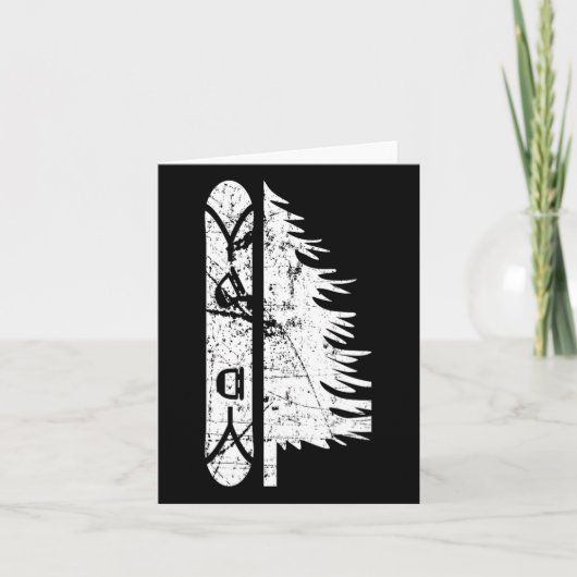 Carte Pin vintage Snowboard Cadeau 1 (Devant)