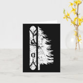 Carte Pin vintage Snowboard Cadeau 1 (Fleur jaune)