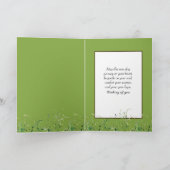 Carte Pinceau Avec Fleur sauvage (Intérieur)