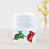 Carte Pincement de la Saint-Patrick (Fleur jaune)