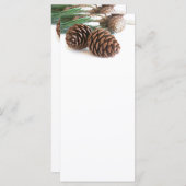 Carte Pine branch and cones (Devant / Derrière)