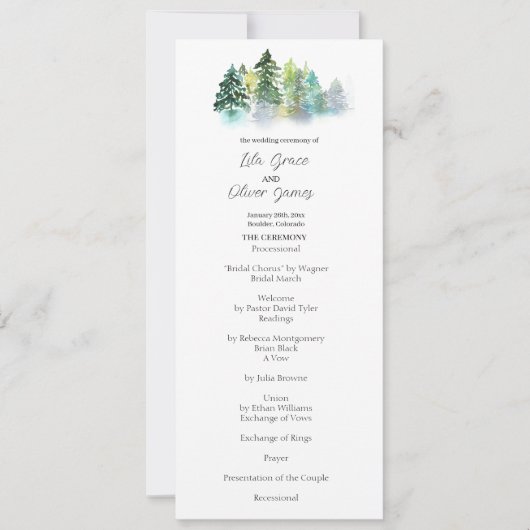 Carte Pine Crest (Devant)