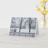 Carte Pine Lake #2 Cove Winter (Fleur jaune)