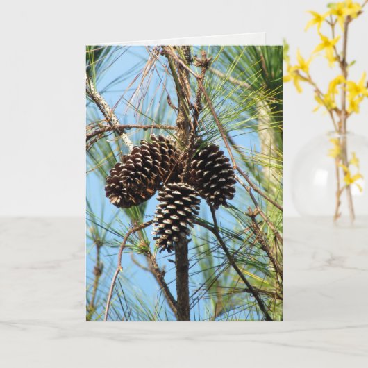 Carte Pine Tree (Fleur jaune)