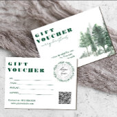 Carte Pine Tree Forest Rustic Ajouter Logo Certificat ca