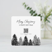 Carte Pine Tree Holiday Entreprise Entreprise Entreprise (Debout devant)