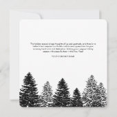 Carte Pine Tree Holiday Entreprise Entreprise Entreprise (Dos)